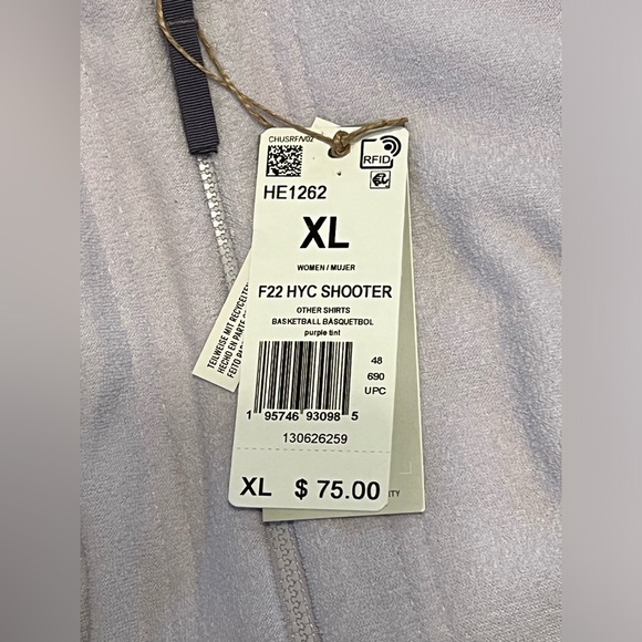 NWT Adidas Women’s Size XL Hoop York City F22 HYC Shooter Full Zip Shirt - Picture 4 of 6